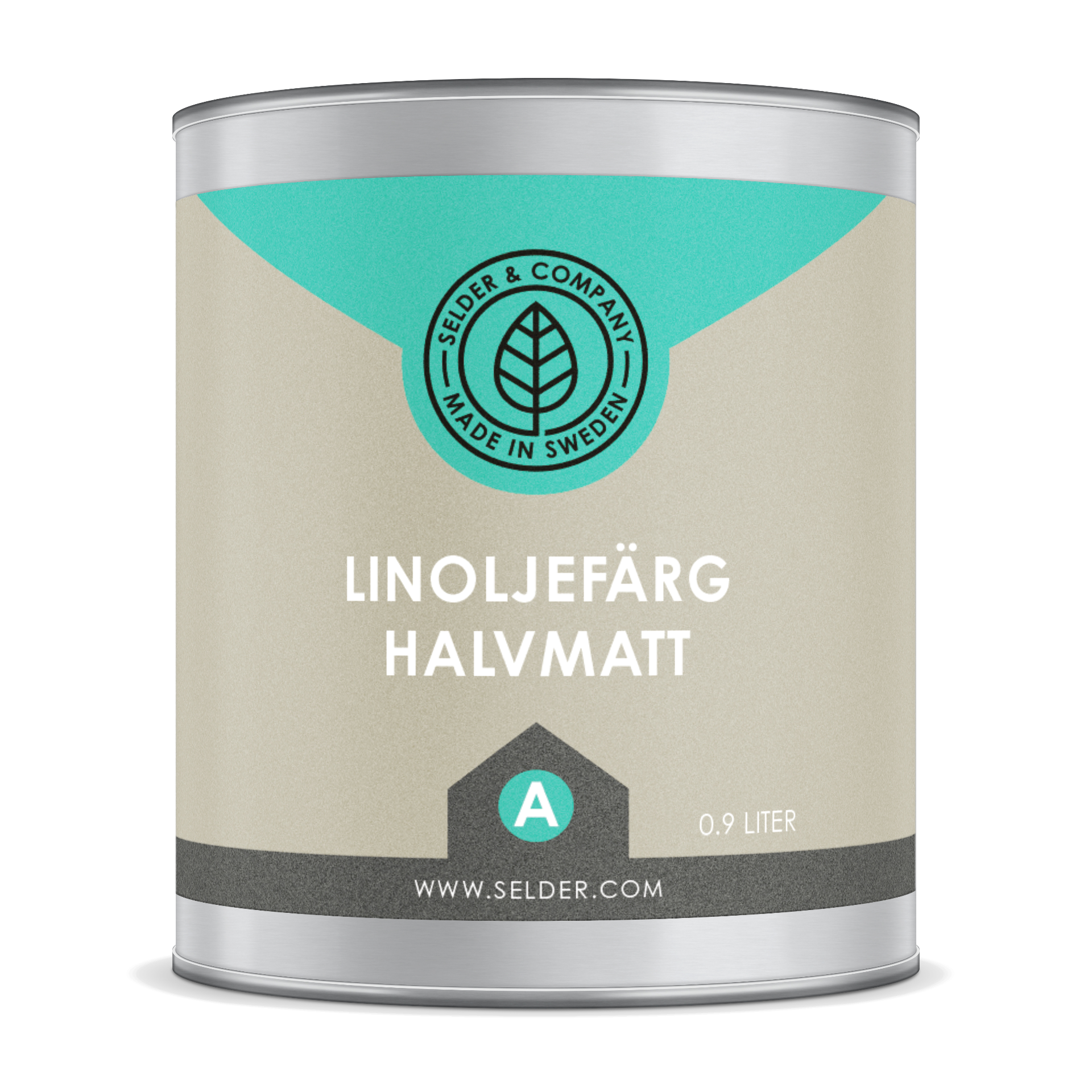 Linoljefärg halvmatt bruten